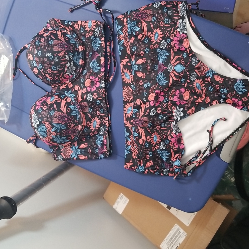 Floral two piece bikini